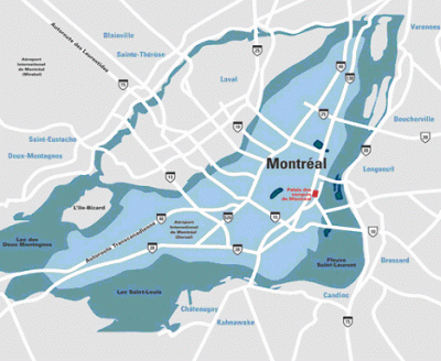 Montreal map